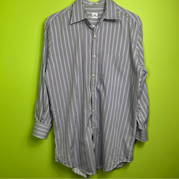 Petter Millar striped button shirt size M - Picture 1 of 6